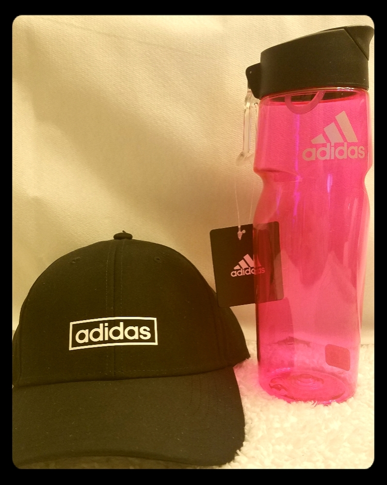 New Adidas hat& water bottle